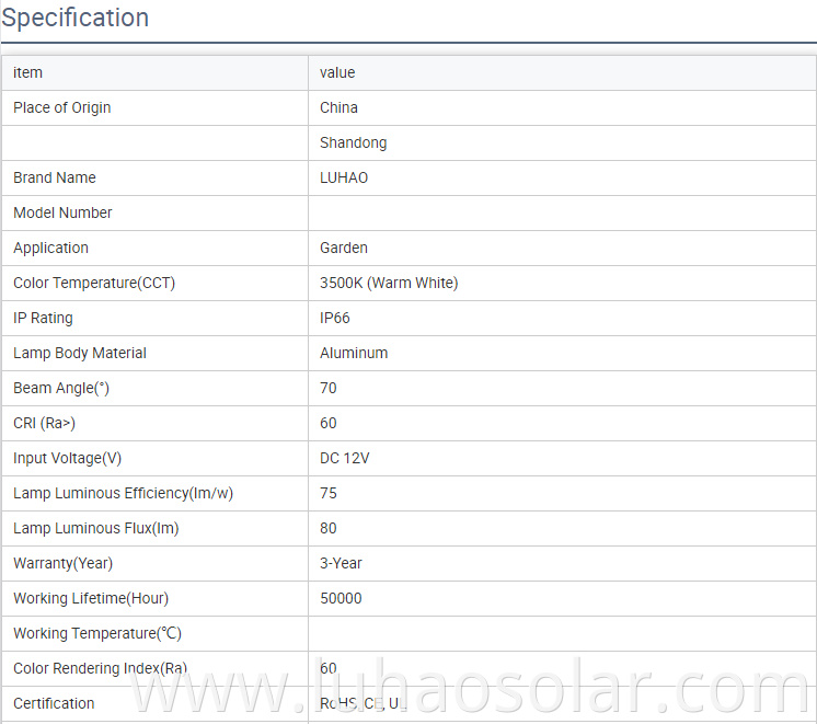 solar mosquito light specification